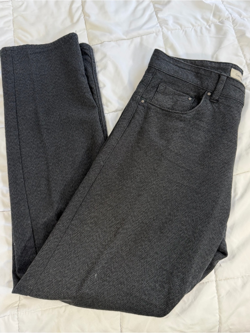 Calvin Klein Jeans Straight Leg Dark Charcoal Women's Jeans Size 32X22